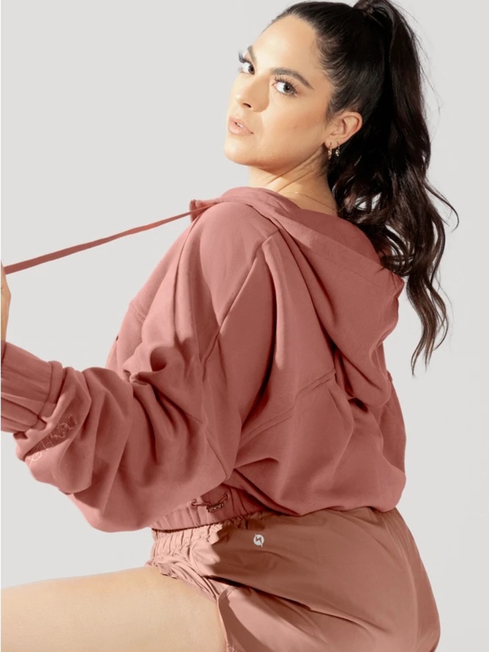 Popflex Dusty Pink Half-Zip Jacket - Picture 2 of 7